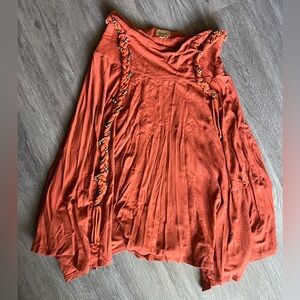 Ella Moss Women's Orange Asymmetrical Skirt